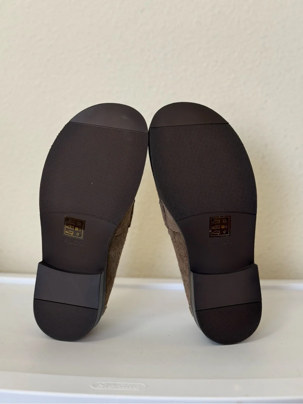 NWB Aldo Brown Suede Loafers Size Mens 8 Slip-On Shoes